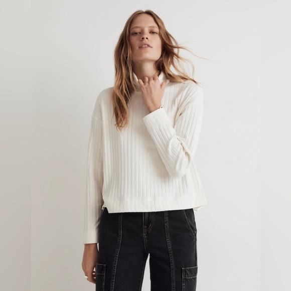 Madewell Relaxed Turtleneck Tee NO576 - Picture 2 of 5